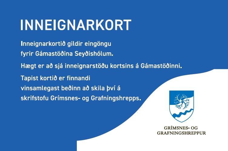 Afhending inneignarkorta á laugardögum í sumar