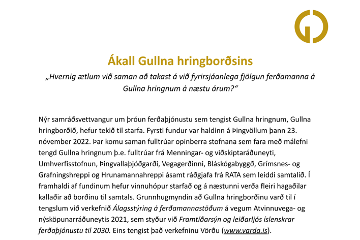 Ákall Gullna hringborðsins