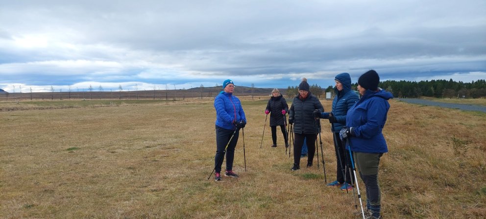 Góðu stafgöngunámskeiði lokið