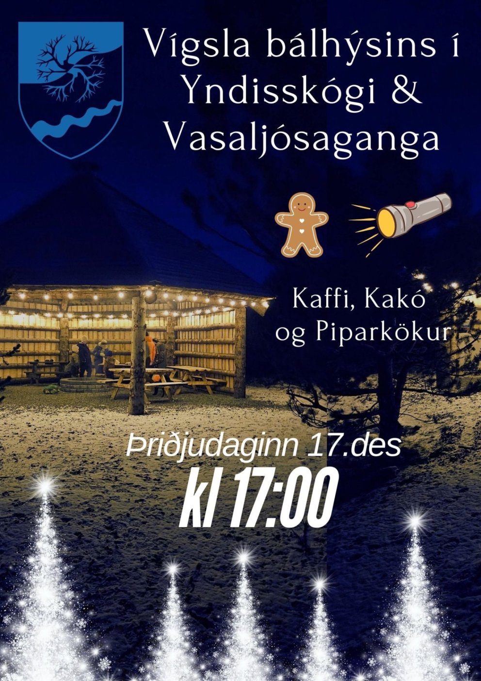 Vasaljósaganga og vígsla bálhýsis