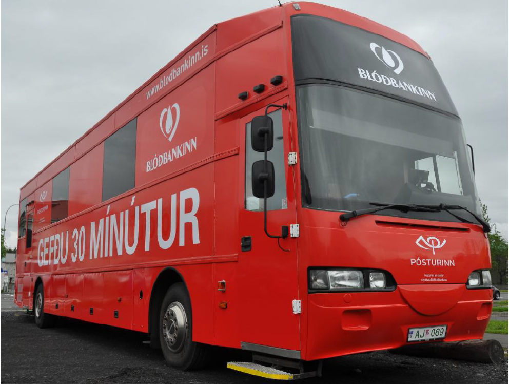 Blóðbankabíllinn verður á Selfossi 8. nóvember frá klukkan 10-17