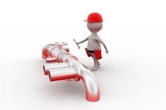 Bilun í kaldavatnsveitunni á Björk