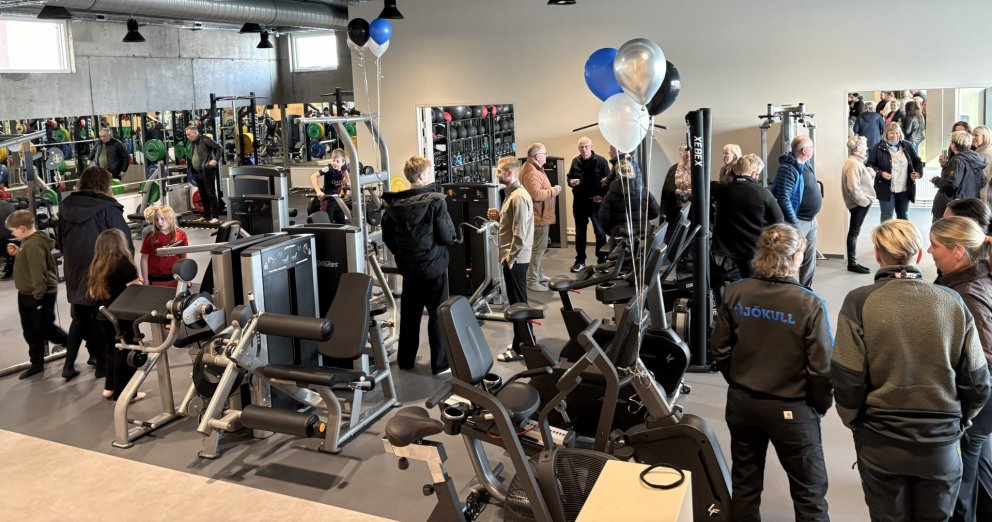 Vel sótt á opnun líkamsræktaraðstöðu í gær