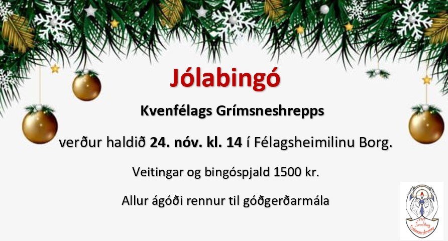 Jólabingó Kvenfélags Grímsneshrepps