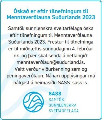 Menntaverðlaun Suðurlands