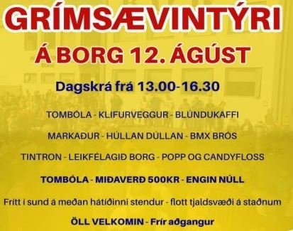 Grímsævintýri á Borg 12. ágúst 2023