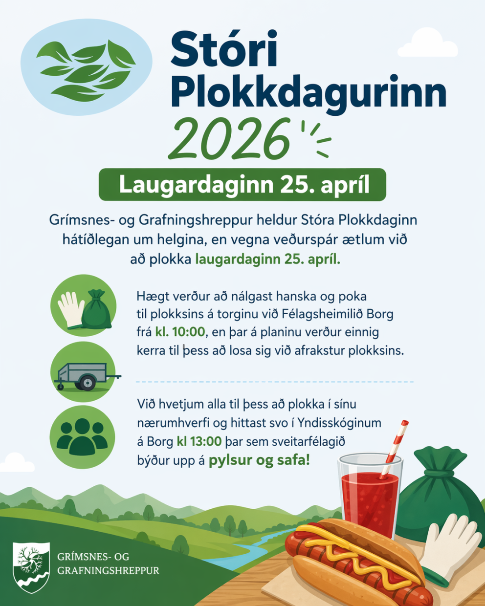 Stóri Plokkdagurinn 2026 – Laugardaginn 25. apríl