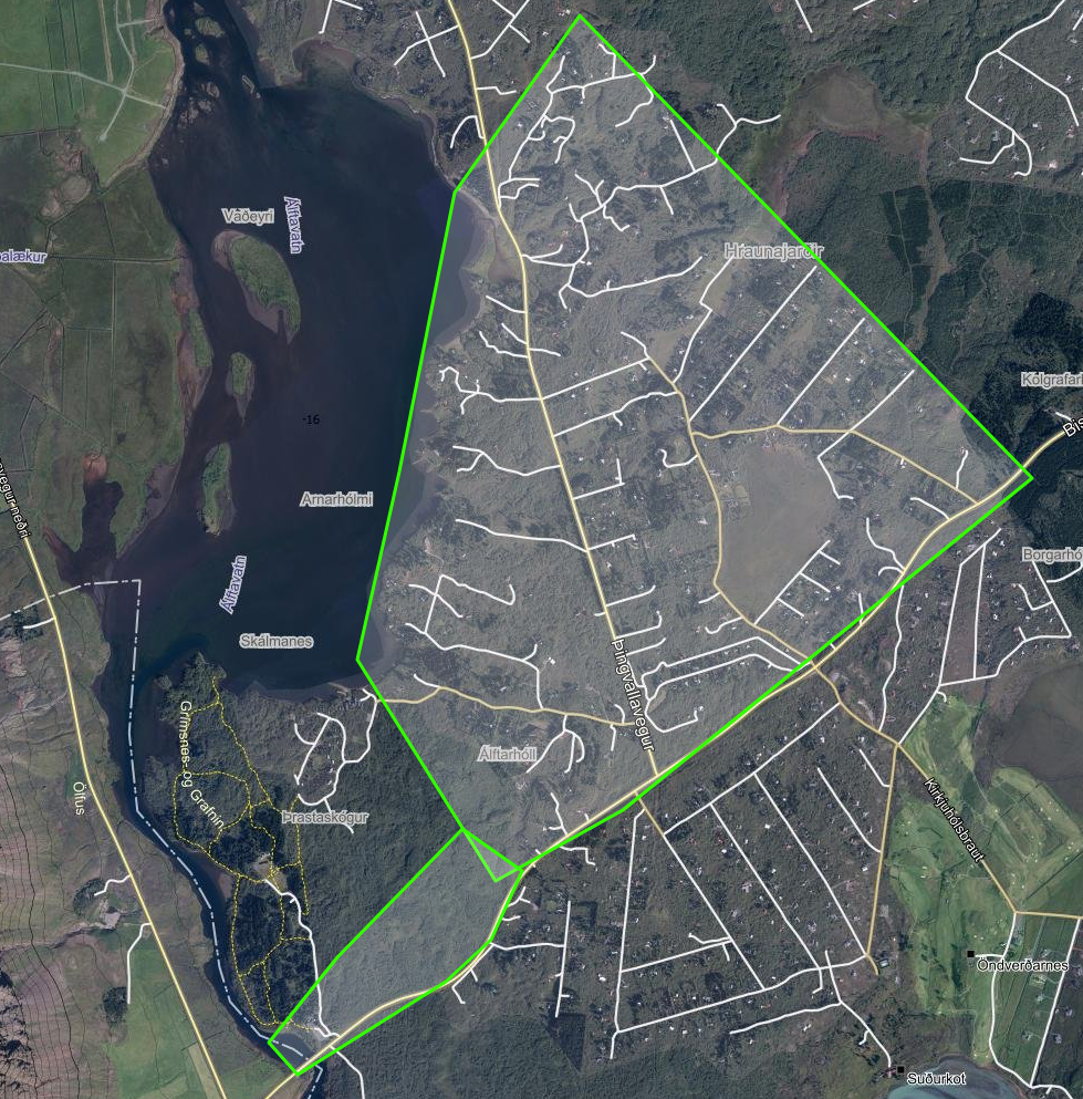 Vatnslaust í vatnsveitu Miðengis og Norðurkots 28.4