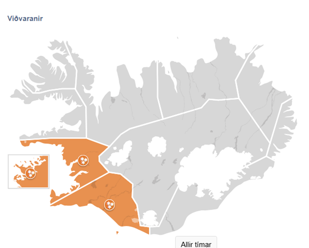 Stofnanir loka 14:00 í dag