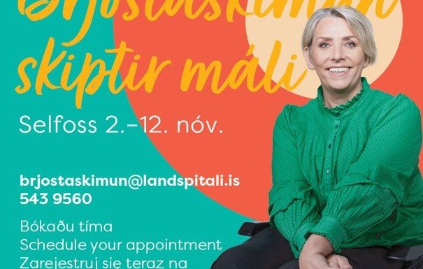 Brjóstaskimun á Selfossi 2.-12.nóvember 2026