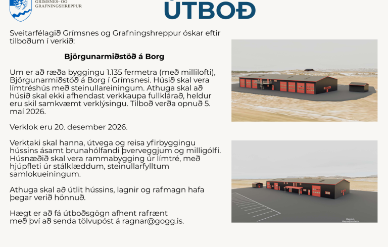 Útboð - Björgunarmiðstöð á Borg