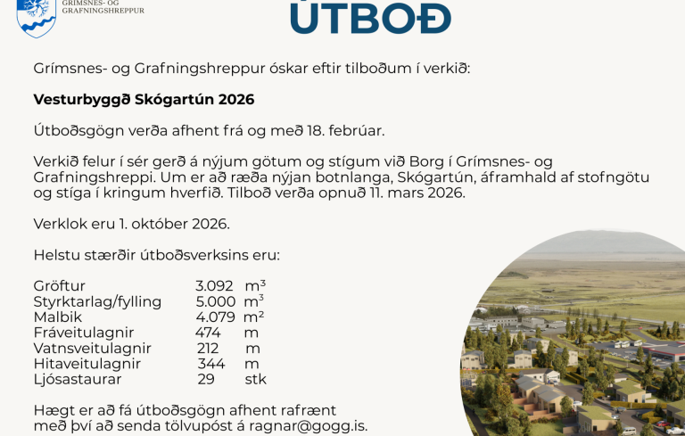 Útboð - Skógartún