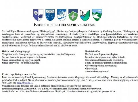 Þjónustufulltrúi seyruverkefnis