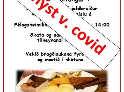 Lionsklúbburinn  Skjaldbreiður aflýsir skötuveislu vegna covid.
