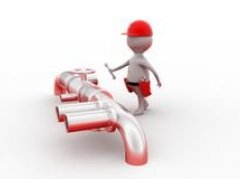 Bilun í kaldavatnsveitunni á Björk