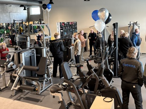 Vel sótt á opnun líkamsræktaraðstöðu í gær