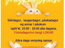 Opnunartími í sundlaug um páska.