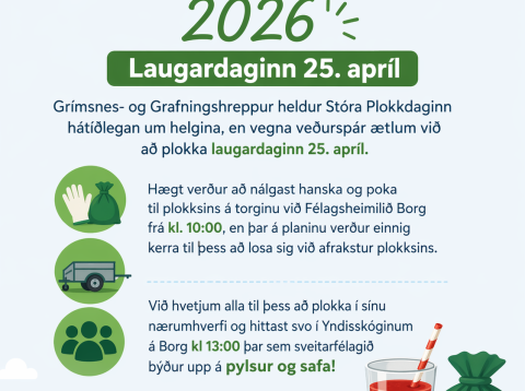 Stóri Plokkdagurinn 2026 – Laugardaginn 25. apríl