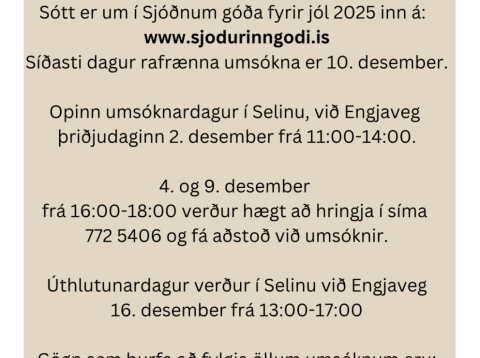 Umsókn um neyðaraðstoð úr Sjóðnum góða