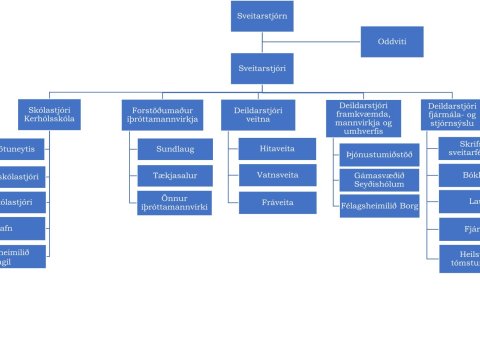 Nýtt skipurit sveitarfélagsins Grímsnes- og Grafningshrepps