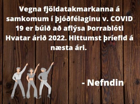 Þorrablótinu aflýst