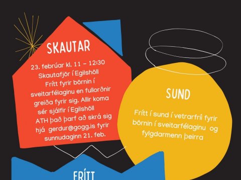 Vetrarfrí 22. - 23. febrúar 2021